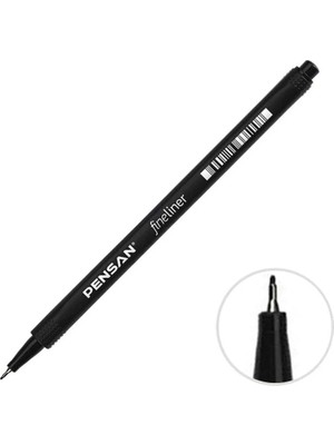 Pensan Fineliner Keçeli Kalem 0,4 mm ( 3 Adet)