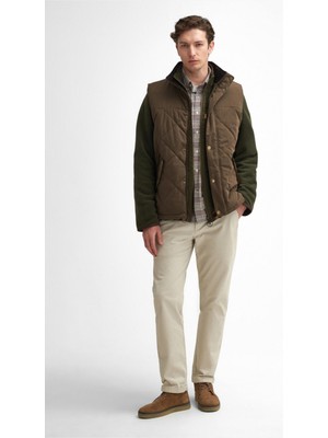 Barbour Elter Quilted Yelek OL71 Dark Olive