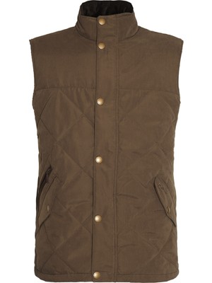 Barbour Elter Quilted Yelek OL71 Dark Olive