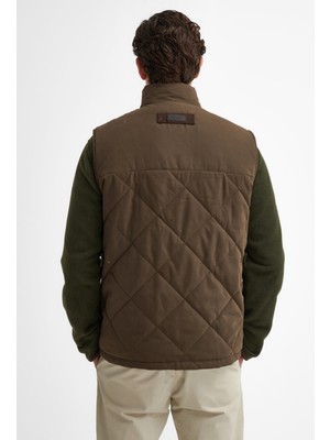 Barbour Elter Quilted Yelek OL71 Dark Olive