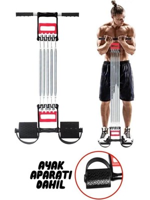 Tekno Trust Siyah El Ayak Göğüs Yayı Çelik Yay Spor Aleti