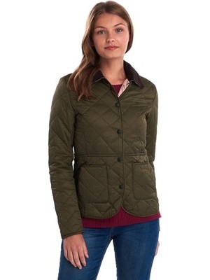 Barbour Deveron Kapitone Ceket OL51 Olive