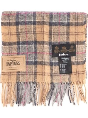 Barbour Unisex Tartan Yün Atkı (%100 Lambswool) TN31 Dress Tartan