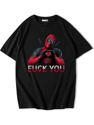 BRZ Collection Unisex Oversize Deadpool Love You T-Shirt