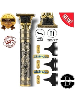 Tıraş Makinesi USB Şarjlı Saç Sakal Vücut Kıl Tüy Alma Kadın Erkek Epilasyon Berber & Kişisel 2