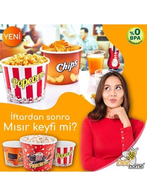 Çok Renkli Popcorn Kovası