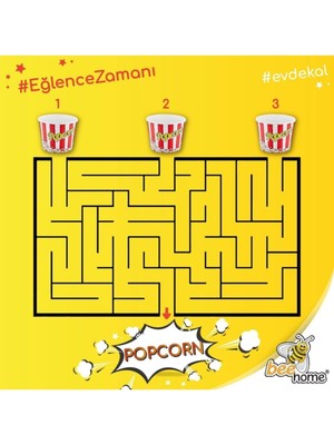 Çok Renkli Popcorn Kovası