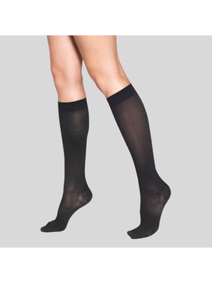 Varicease 7111 Comfort Ccl-1 Hafif Basınç (18-21 Mmhg) Diz Altı Kapalı Burun  (Siyah & Ten)