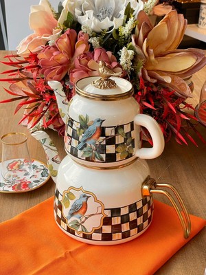 Rossev Miss Betty Paradise Emaye Çaydanlık