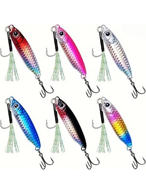 UGS Ticaret Metal Balık Yemi 5'li Set, Kancaları Üzerinde