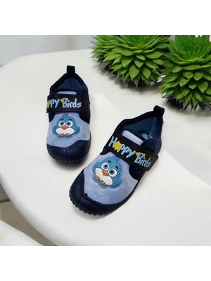 Gezer Kışlık Happy Birds Yumuşak Kaymaz Taban Tam Ortopedik Panduf Kız Çocuk için