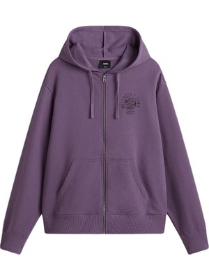 Vans Wellness Blousant Zip Hoodie Kadın Mor Sweatshirt