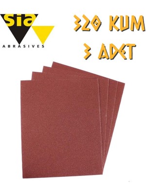 Sia 1913 Su Zımparası 320 Kum - 3 Adet