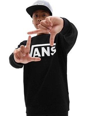 Vans By Vans Classıc Crew Boys Siyah Sweatshirt