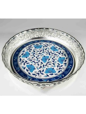 Çini Evi Kuruma Hediye Gümüş Şekerlik