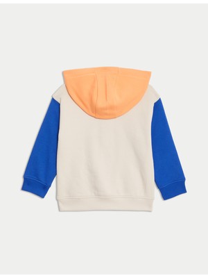 Desenli Fermuarlı Sweatshirt (2-8 Yaş)