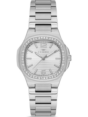 Ferro Quartz Çelik Gri 32 mm Kadın Kol Saati