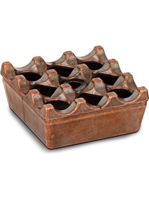 Pios Döküm Kare Küllük Döküm -  Bakır 8x8 cm