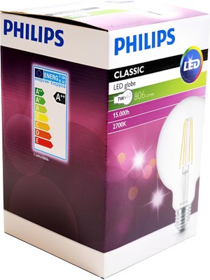 6W LED Globe Ampul E27 2700K G95 Sarı Işık