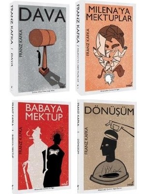 Babaya Mektup -  Dava - Dönüşüm - Milena'ya Mektuplar - Franz Kafka - 4 Kitap