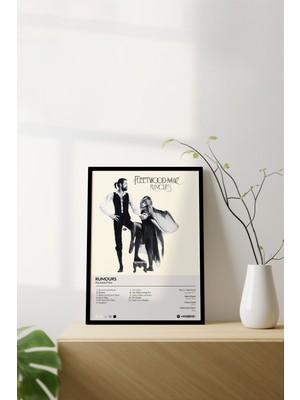 House Gorgeous Fleetwood Mac Rumours Çerçevesiz Spotify Barkodlu Albüm Poster