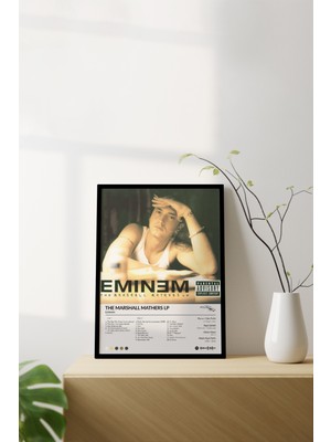 House Gorgeous Eminem The Marshall Mathers Lp Çerçevesiz Spotify Barkodlu Albüm Poster