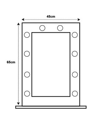 Home Işıklı Kulis Makyaj Aynası 65X45 cm