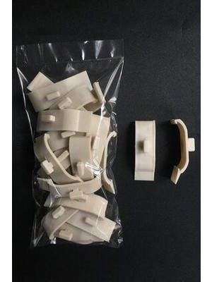 Babacan Home Design Stor ve Zebra Perde Kornişe Takma Aparatı 10 Adet Dar (3,5 cm) Kolay Montaj İçin Pratik Çözüm