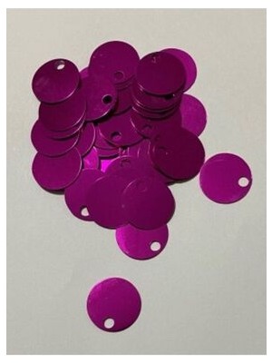 Patik, Çanta, Supla, Duvar Süsü ve Makrame Plastik Pul. Fuşya. 20MM 25GR. Tahmini 150 Adettir.