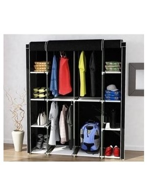 12 Raflı Lüx Bez Dolap