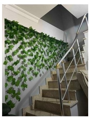 12'li Yapay Sarmaşık Üçgen Model Hadera Yaprak Uzunluk 2 Metre 30 cm