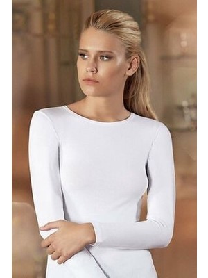 Emsey Ayakkabı & Giyim Sıfır Yaka Uzun Kol Tessettüre Uygun Viskon Likralı Esnek Siyah Ya Da Beyaz Badi Body