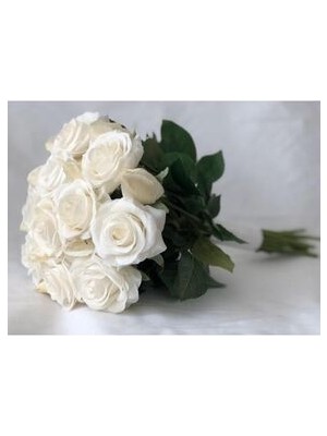 Gelin - Yapay Buket - Yaka Çiçeği - Buket Seti - Nikah Buketi