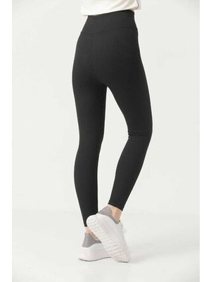 Belirtilmemiş Kadın Fitilli Yüksek Bel Tayt Ekstra Yüksek Bel Toparlayıcı Model 2XL Rahat Tasarım