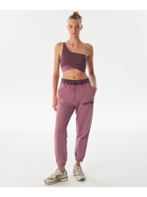 Twist Slogan Aplikeli Jogger Pantolon