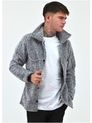 Unisex Peluş Polar Hırka Ceket