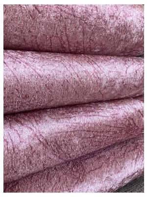 FavoriTeks Koltuk Çekyat Örtüsü Gülkurusu Damar Desenli Kaymaz Taban Süngerli Üst Kumaş Kadife