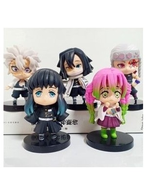 Oyuncakçı Savaş & Europe Shop  Anime Demon Slayer Kimetsu Yaiba Kamado Tanjirou Nezuko Action Figur Zenitsu Rengoku Inosuke 5 Adet