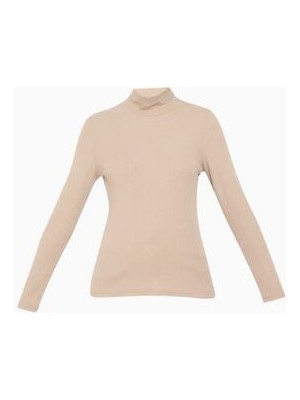 Uzun Kollu Yarım Balıkçı Yaka Viskon Likralı Badi