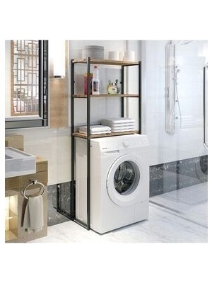 Çamaşır Makinesi Üstü Raf Düzenleyici 3 Raflı Banyo Düzenleyici