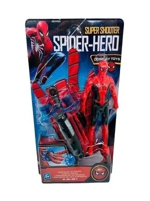 Cnr Örümcek Adam Ağ Fırlatan Ok Atan Vantuzlu Eldiven Işıklı Figür Oyuncak