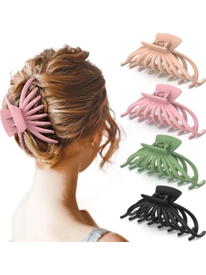 Brave Bull Women Hair Clips Matte Non-Slip Large Hair Clips For Thick And Thin Hair 4.7 Inch Styling Large Hair Clips Fashion Hairstyle Accessories Women Girls Christmas Gifts (Yurt Dışından)