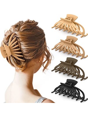 Brave Bull Women Hair Clips Matte Non-Slip Large Hair Clips For Thick And Thin Hair 4.7 Inch Styling Large Hair Clips Fashion Hairstyle Accessories Women Girls Christmas Gifts (Yurt Dışından)