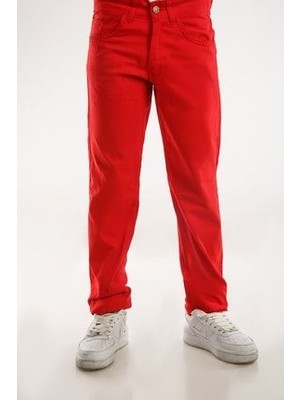 23 Nisan 29 Ekim Kız Erkek Unisex Uygundur Kırmızı Pantolon Kilo 39) (Boy 1.45CM)