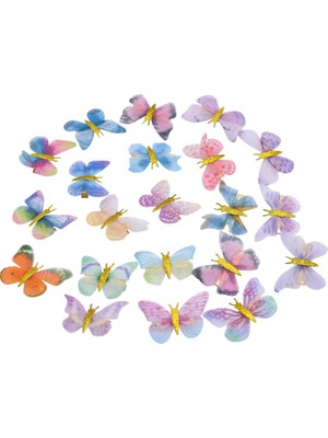 Brave Bull 21PCS Butterfly Hair Clips Small Hair Clips Women Glitter Fixed Hair Clips Kawaii Butterfly Headband Wedding Back To School Hair Accessories Gifts (MULTI-COLOR-21PCS) (Yurt Dışından)