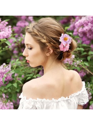 Brave Bull 21PCS Flower Hairpins Rose Hairpins Women Hairpins Flower Hair Accessories Bohemian Bridal Claw Clips Hairpins Hairpins Girls Wedding Headdresses (Yurt Dışından)