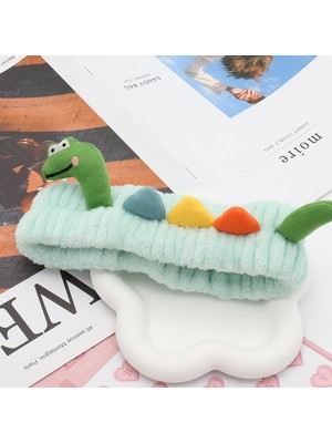 Brave Bull Fun Dinosaur Headband Cute Animal Cat Duck Frog Dinosaur Snail Kawaii Hairband For Face Washing Shower Sports Beauty Skin Care (Yurt Dışından)