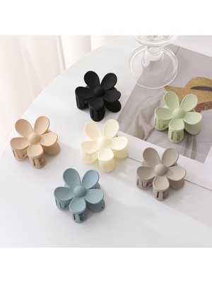 Brave Bull Matte Flower Hair Clips Big Claw Clips For Women's Thick Hair Big Cute Hair Clips Non-Slip Strong Fixation For Women's Thin Hair Ladies Girls Hair Accessories 6 Colors (Yurt Dışından)