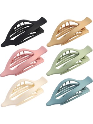 Brave Bull Flat Hair Clips 6 Pieces Clips French Style For Thick Hair Crocodile Hair Clips For Thin Hair Duck Peel Hair Clips Women's Hair Accessories (Yurt Dışından)