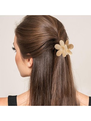 Brave Bull Pcs Women's Hairpins Thick Hair Flower Claw Clips Non-Slip Hair Accessories Multiple Styles Neutral Color Hairpins Very Suitable For Girls (Yurt Dışından)